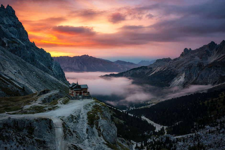 12 Things You Need To Know Before Staying In A Mountain Hut In The Italian Dolomites 1 Rifugio Paul Preuss located right next to rifugio Vajolet in the Rosengarten group