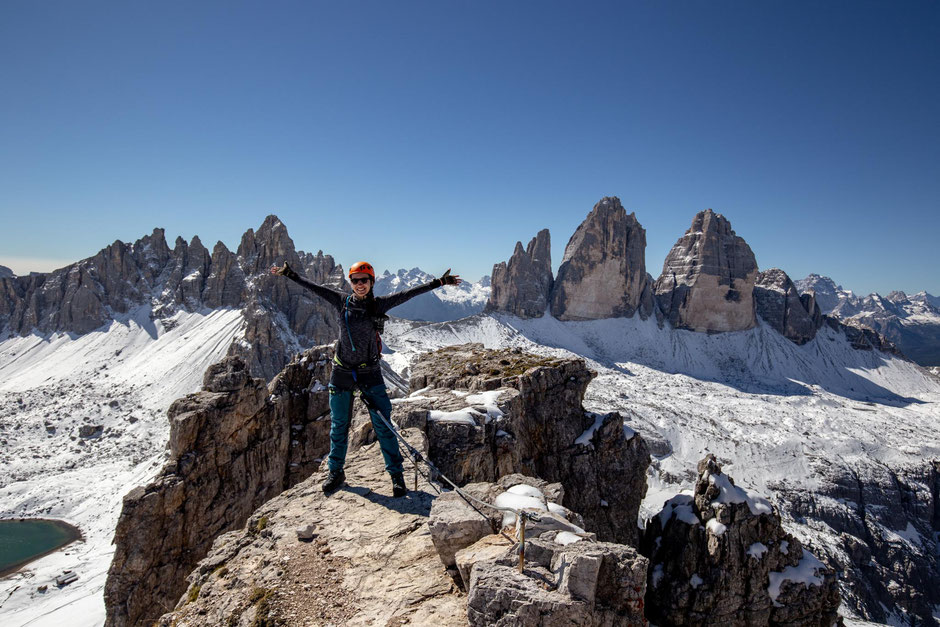 My Favourite Intermediate Via Ferratas In The Italian Dolomites 4 Summit of Torre di Toblin reached along the intermediate via ferrata Delle Scalette
