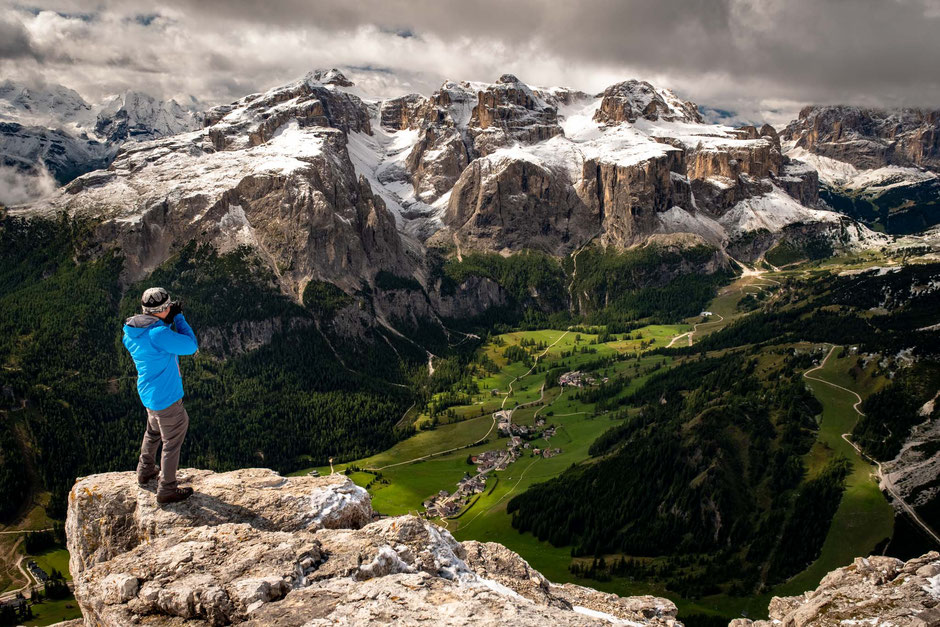 Twelve Beginner-Friendly Via Ferrata Routes To Try In The Italian Dolomites 8 The views from the summit of Sassongher in the Italian Dolomites