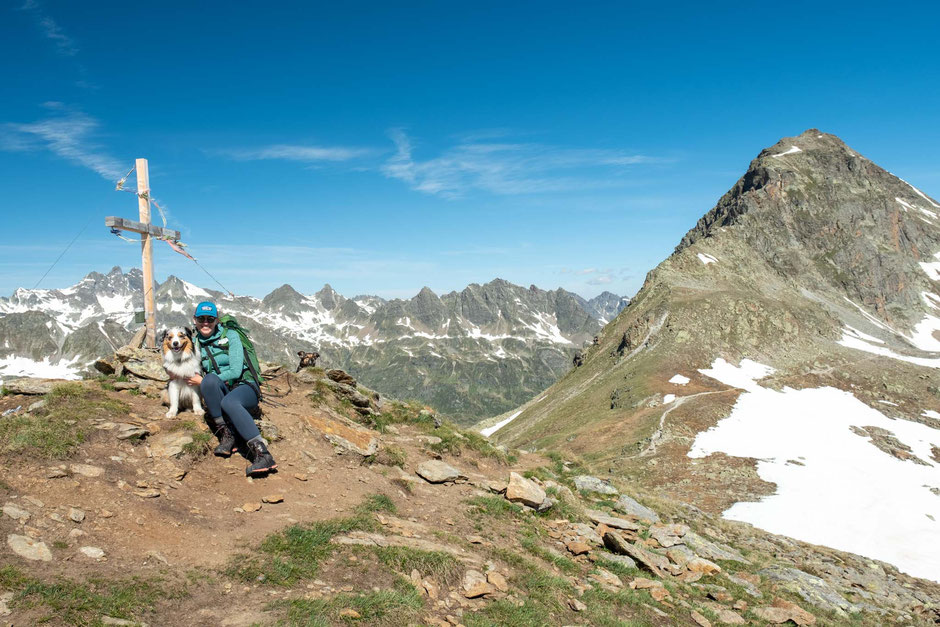 Hiking near Bielerhöhe pass in Austria