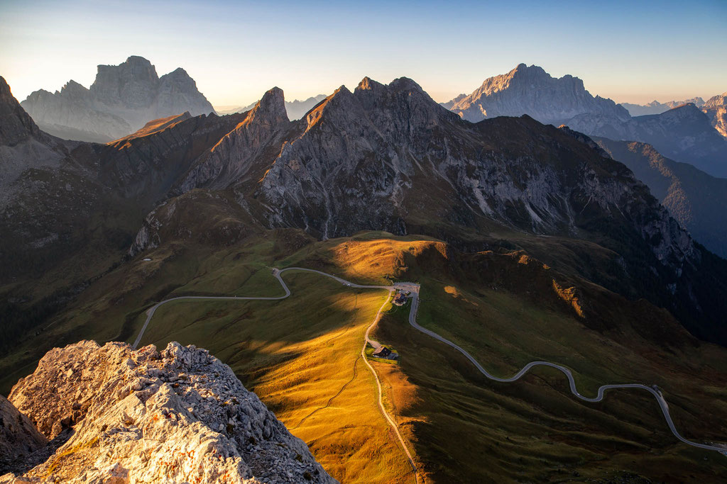 Mountain Passes Of The Italian Dolomites Worth Stopping For A Photograph 6 Passo Giau from the summit of Ra Gusela