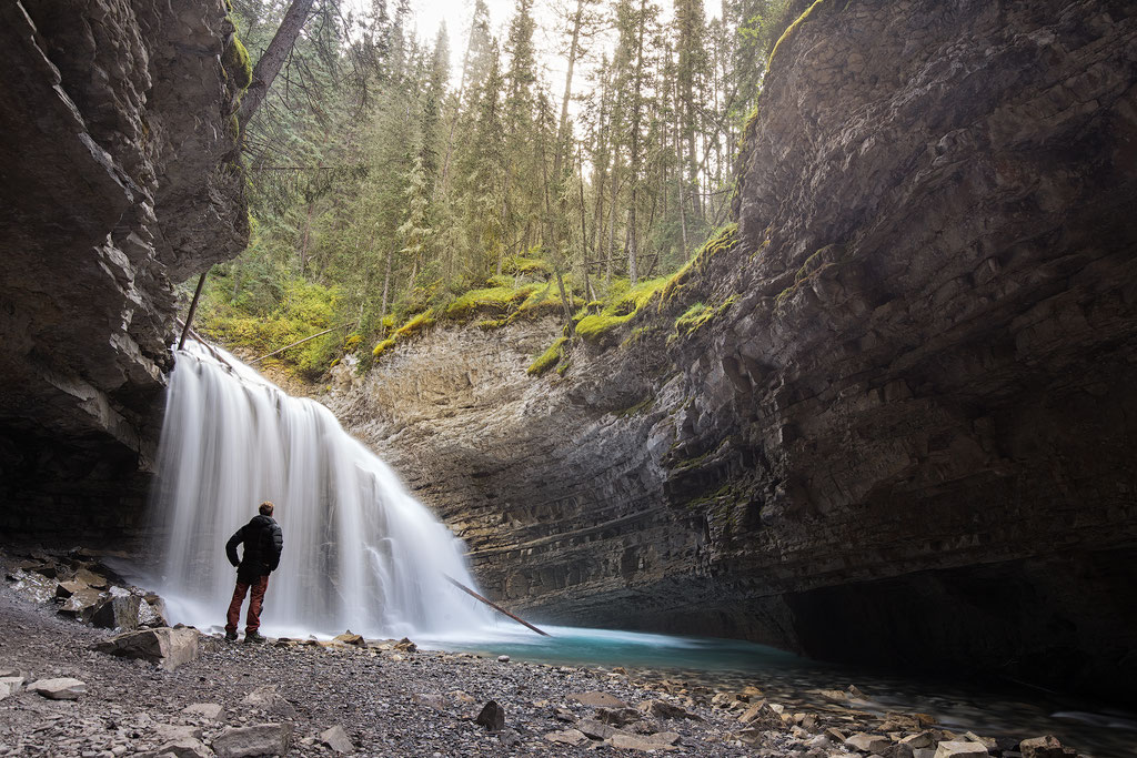 Western Canada in 3 weeks - Road Trip Plan from Vancouver to Canadian Rockies and Back 24 Waterfall in Johnston Canyon.