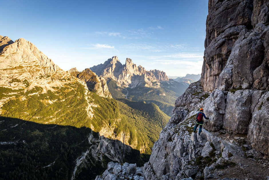 Via Ferrata Vandelli on the Giro Del Sorapiss in the Italian Dolomites