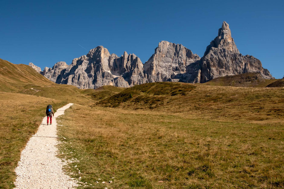 San Martino di Castrozza from the via ferrata Bolver Lugli 