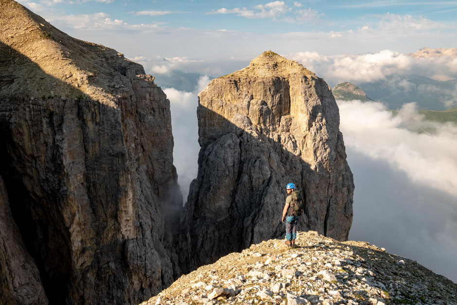 One of the Sella towers from the Mesules iron path