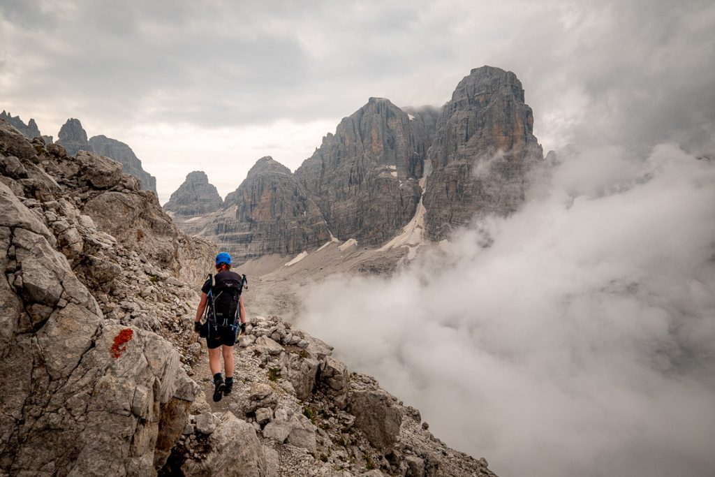 Epic Guide To Dolomiti Brenta Traverse 3-5-Day Backpacking Trip Across The Adamello Brenta Nature Park In The Italian Dolomites 15 Dolomiti Brenta Traverse Day 2 8