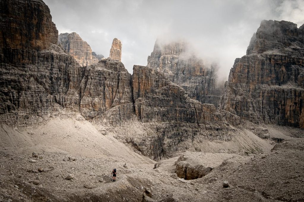 Epic Guide To Dolomiti Brenta Traverse 3-5-Day Backpacking Trip Across The Adamello Brenta Nature Park In The Italian Dolomites 25 Dolomiti Brenta Traverse Day 3 13
