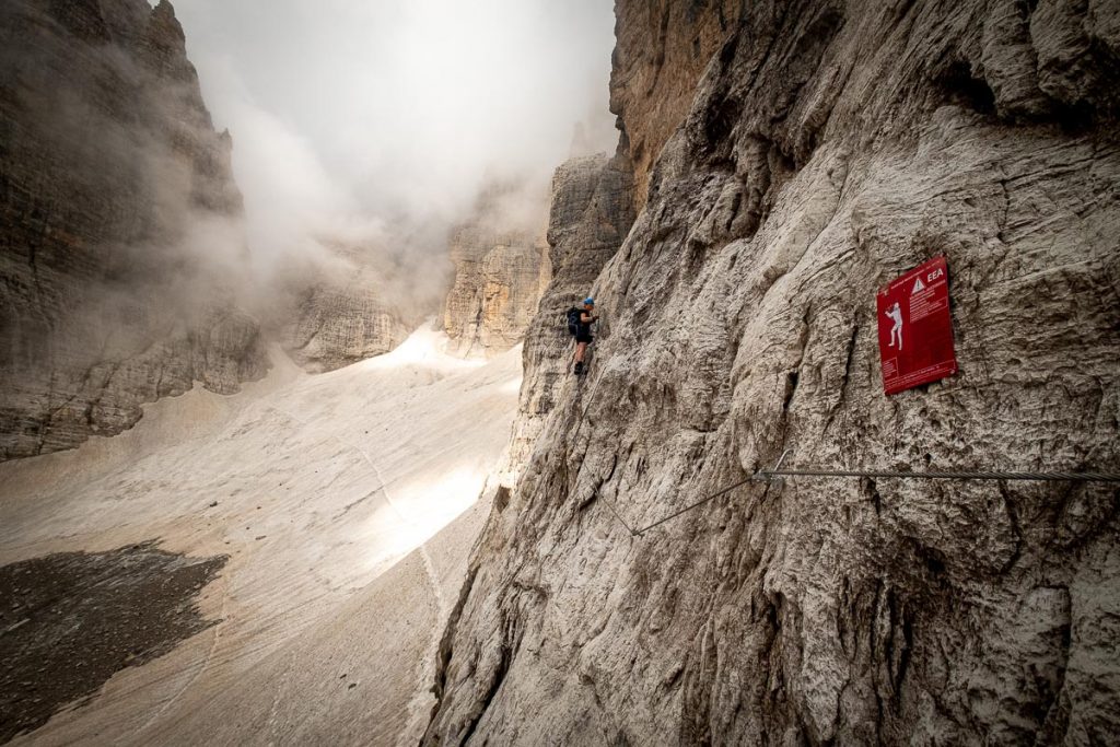 Epic Guide To Dolomiti Brenta Traverse 3-5-Day Backpacking Trip Across The Adamello Brenta Nature Park In The Italian Dolomites 26 Dolomiti Brenta Traverse Day 3 14