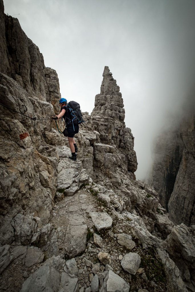 Epic Guide To Dolomiti Brenta Traverse 3-5-Day Backpacking Trip Across The Adamello Brenta Nature Park In The Italian Dolomites 21 Dolomiti Brenta Traverse Day 3 7