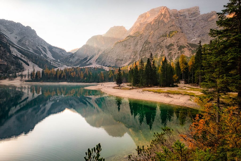 The Perfect 7-10 Day Hiking Road Trip Itinerary Across The Italian Dolomites For Autumn Lovers 7 Lago di Braies autumn 1