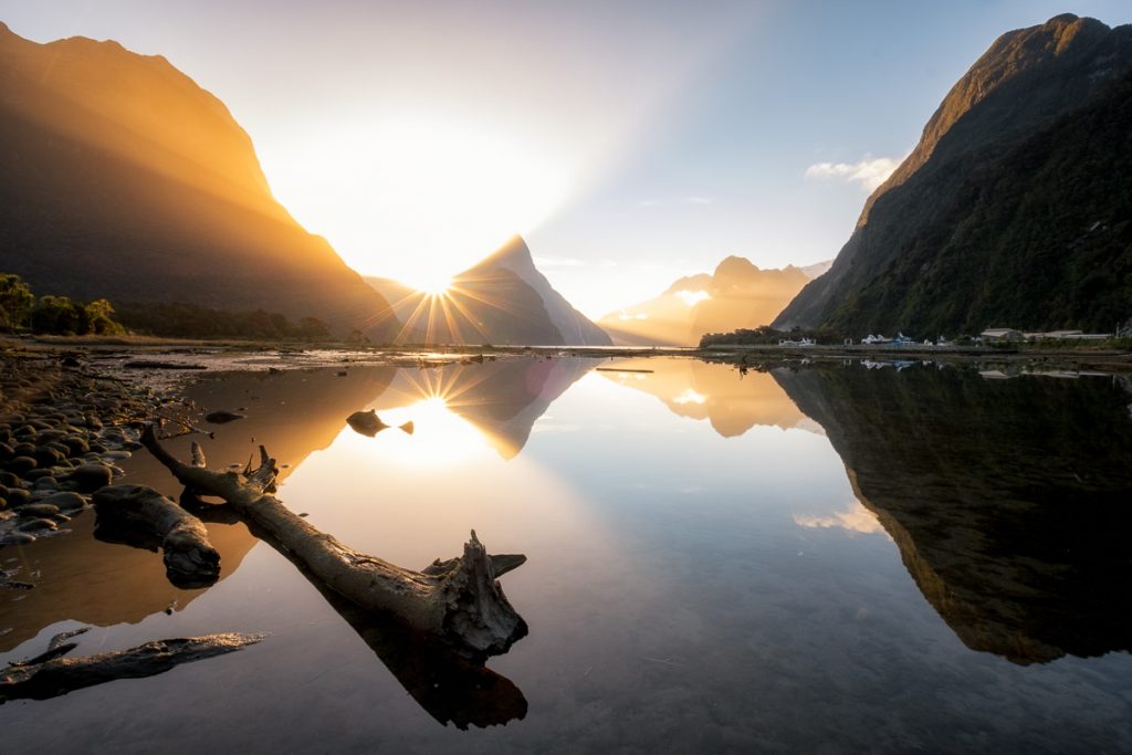 18 Most Photogenic Places on The South Island of New Zealand 11 Milford Sound Sun Beams