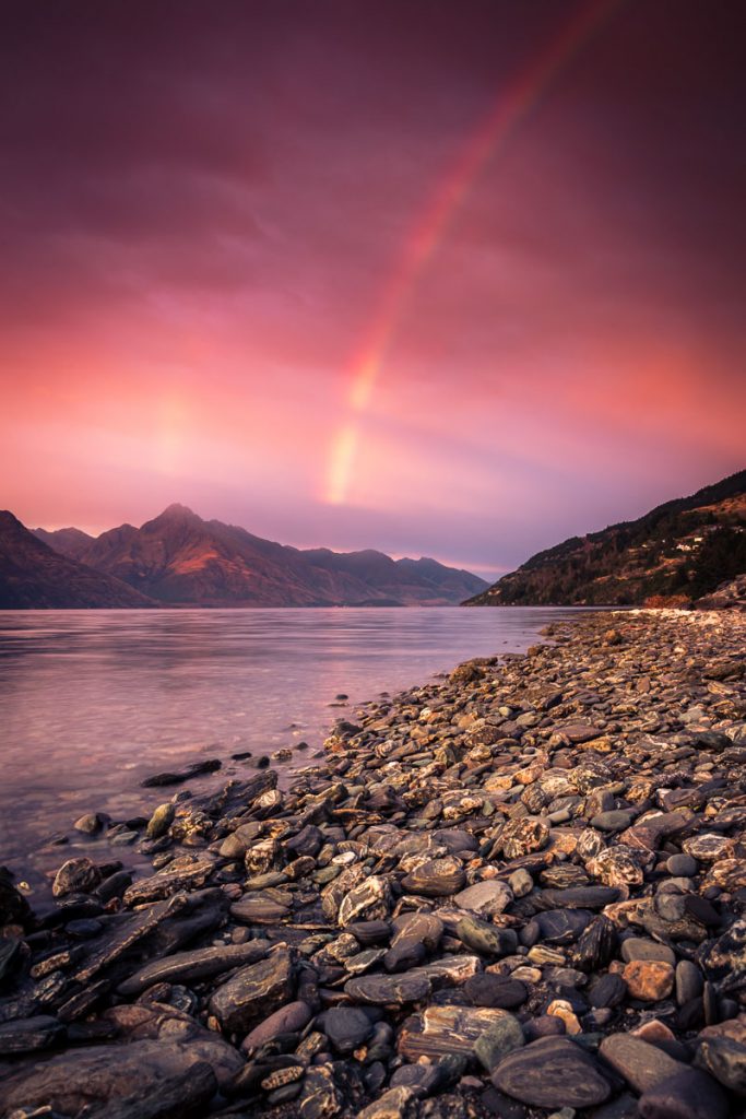 18 Most Photogenic Places on The South Island of New Zealand 13 Queenstown Sunrise Rainbow 1