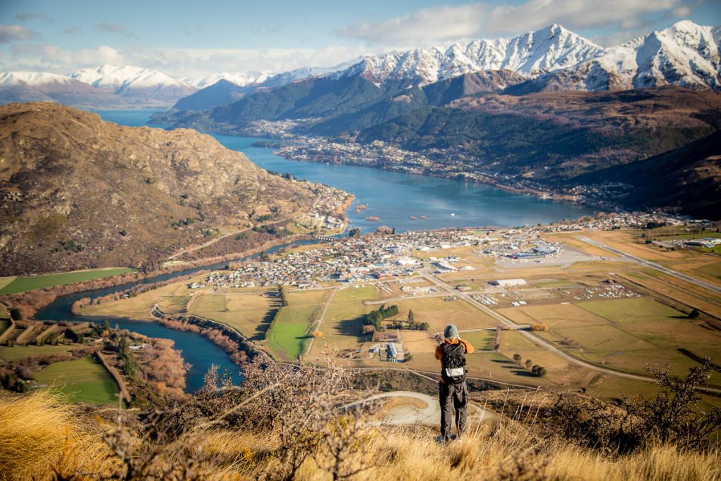 New Zealand's North and South Island: Two Week Self Drive Road Trip Itinerary 46 Queenstown View From Remarkables 1