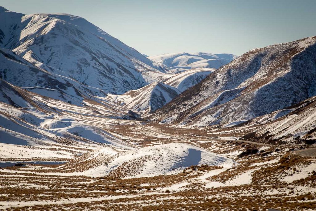 Scenic drives on the South Island of New Zealand 