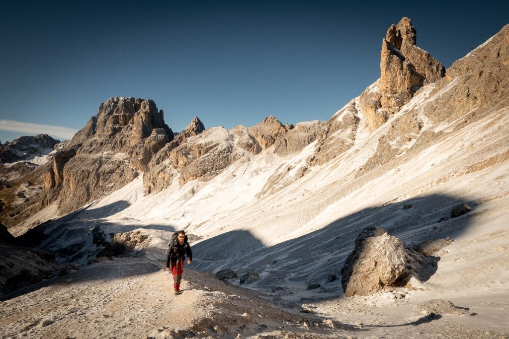 An Epic 3-5 Day Traverse Across The Rosengarten Nature Park In The Italian Dolomites 1 Rosengarten Traverse Passo Principe 12