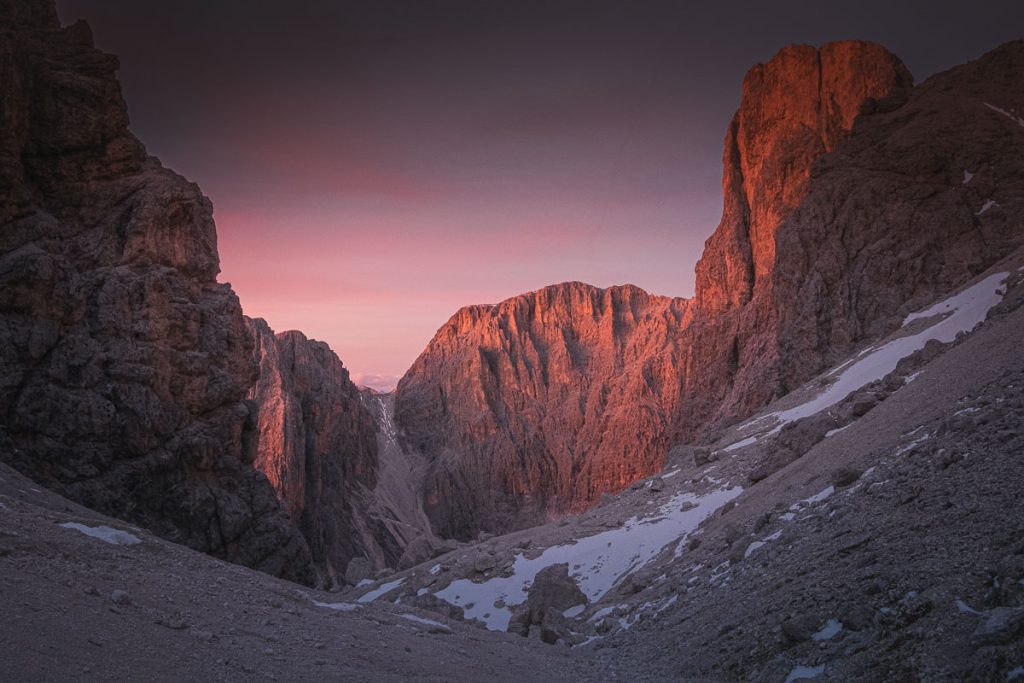 An Epic 3-5 Day Traverse Across The Rosengarten Nature Park In The Italian Dolomites 2 Rosengarten Traverse Passo Principe 16