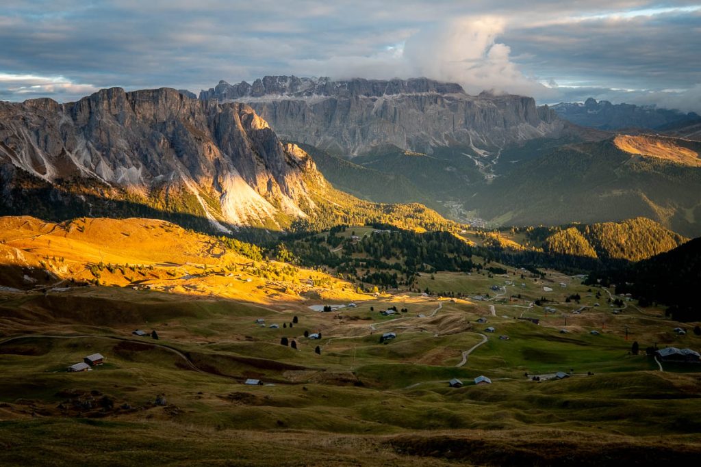 Sassolungo View from Seceda Ridgeline 2