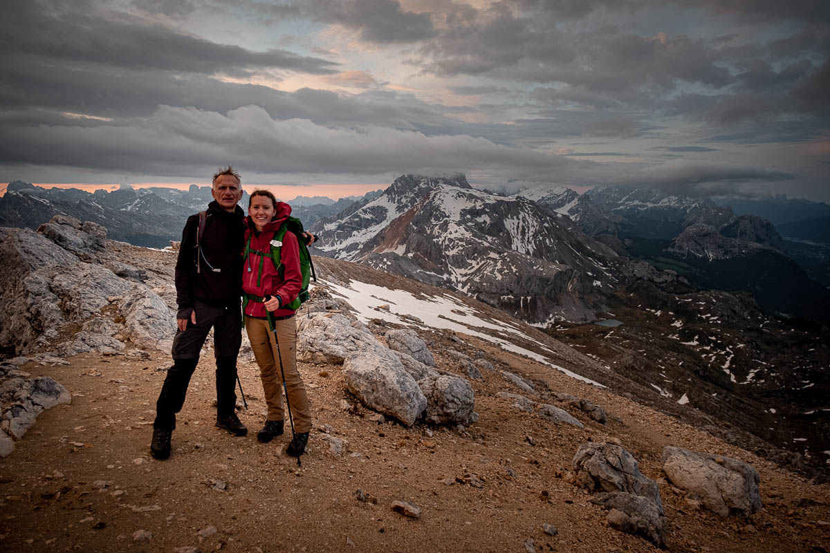 At the summit of Seekofel (Croda Del Becco)