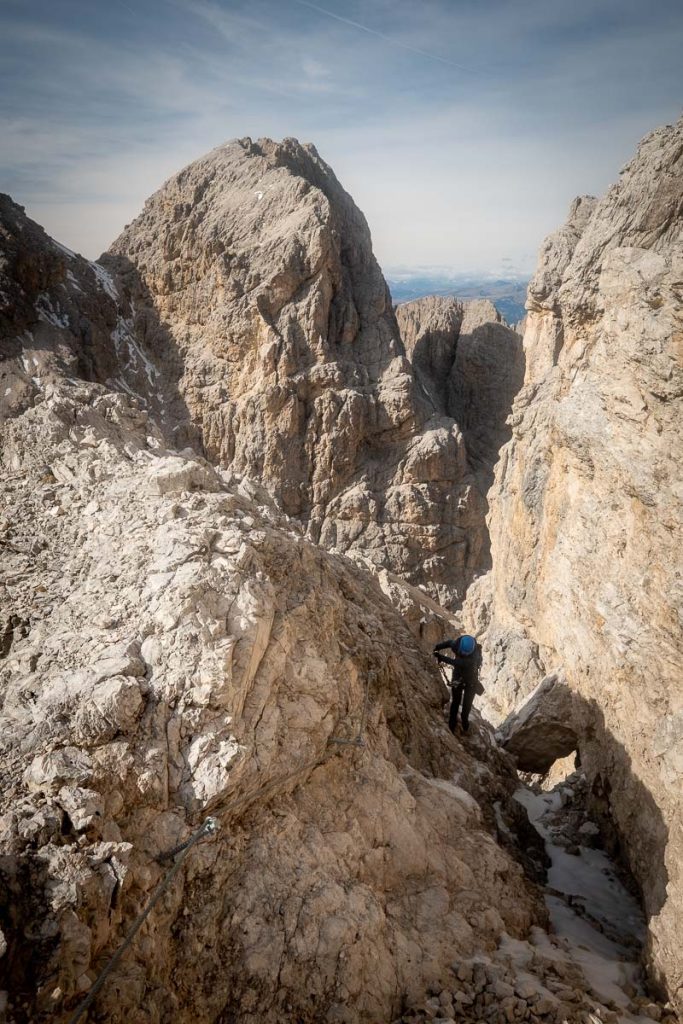 An Epic 3-5 Day Traverse Across The Rosengarten Nature Park In The Italian Dolomites 21 Via Ferrata Catinaccio 4