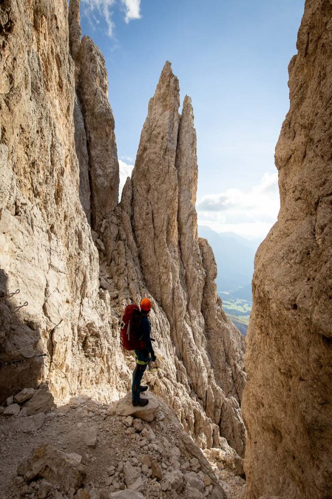 An Epic 3-5 Day Traverse Across The Rosengarten Nature Park In The Italian Dolomites 15 Via Ferrata Passo Santner 10