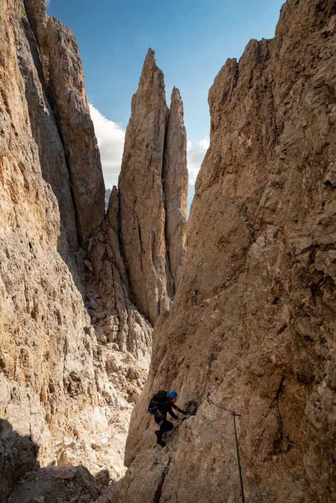 How To See The Famous Vajolet Towers In The Italian Dolomites 3 Via Ferrata Passo Santner 11
