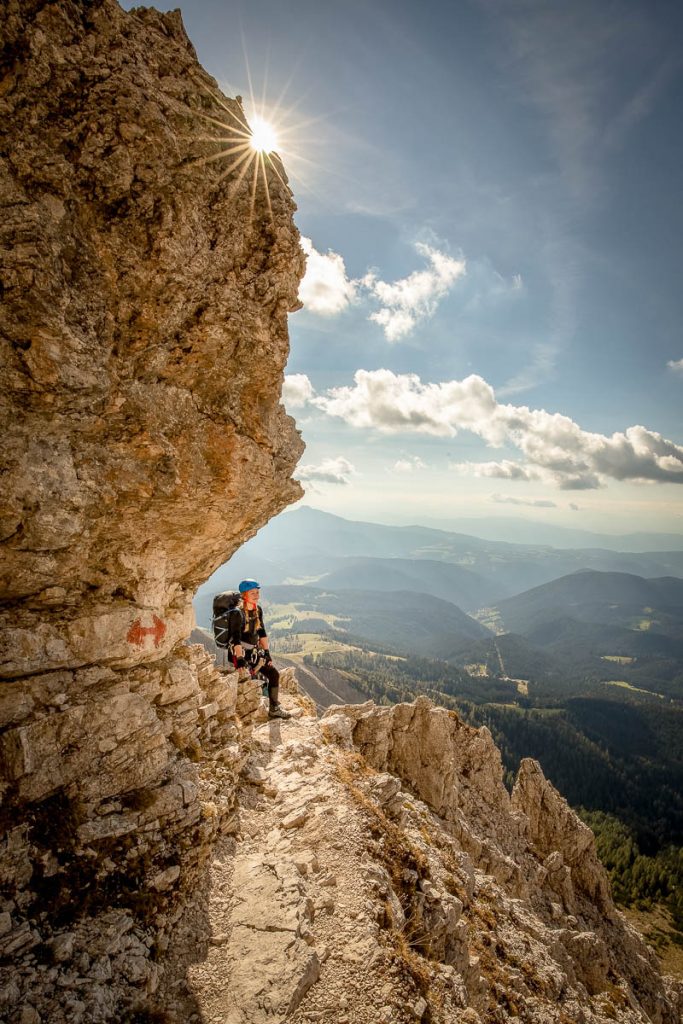 An Epic 3-5 Day Traverse Across The Rosengarten Nature Park In The Italian Dolomites 14 Via Ferrata Passo Santner 4