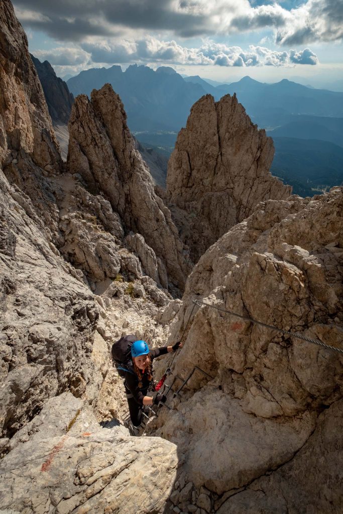 How To See The Famous Vajolet Towers In The Italian Dolomites 2 Via Ferrata Passo Santner 7
