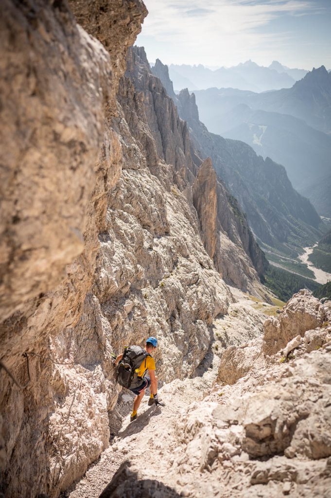 An Overnight Adventure Along Via Ferrata Roghel & Cengia Gabriella In Tre Cime Nature Park 2 Via Ferrata Roghel 10