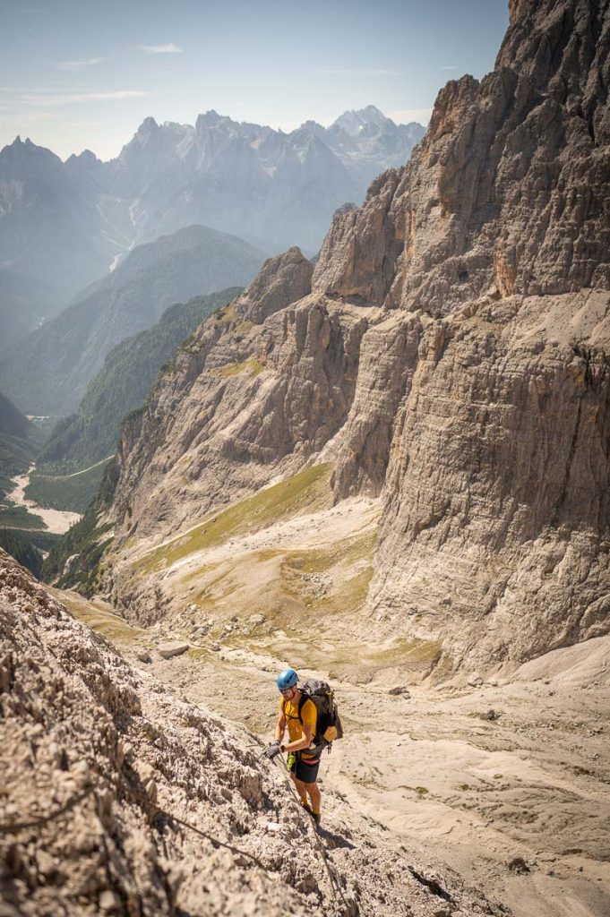 An Overnight Adventure Along Via Ferrata Roghel & Cengia Gabriella In Tre Cime Nature Park 1 Via Ferrata Roghel 11
