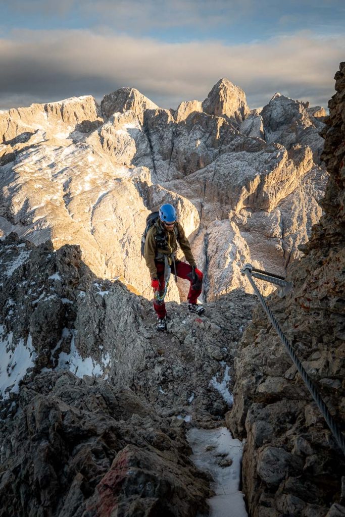 An Epic 3-5 Day Traverse Across The Rosengarten Nature Park In The Italian Dolomites 28 Via Ferrata Sentiero Massimiliano 28
